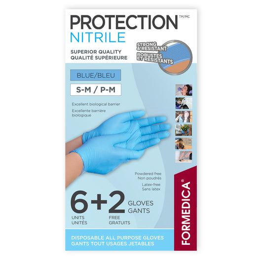 Gants Protection™ - Nitrile bleu