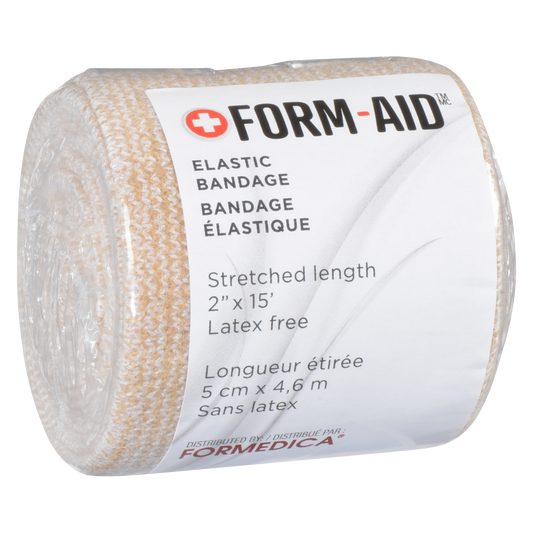 Bandage élastique non adhérent – beige – 2" × 15' | FORM-AID