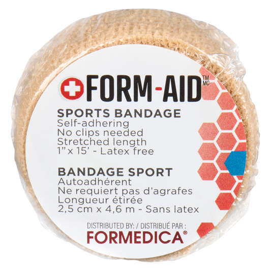 Bandage élastique auto-adhérent – beige – 1" × 15' | FORM-AID