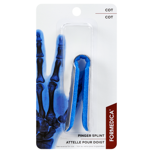 Attelle pour doigt en aluminium – modèle COT – 9,6 cm – G | FORMEDIPRO