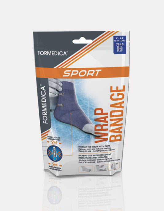 Instant ice wrap with clips