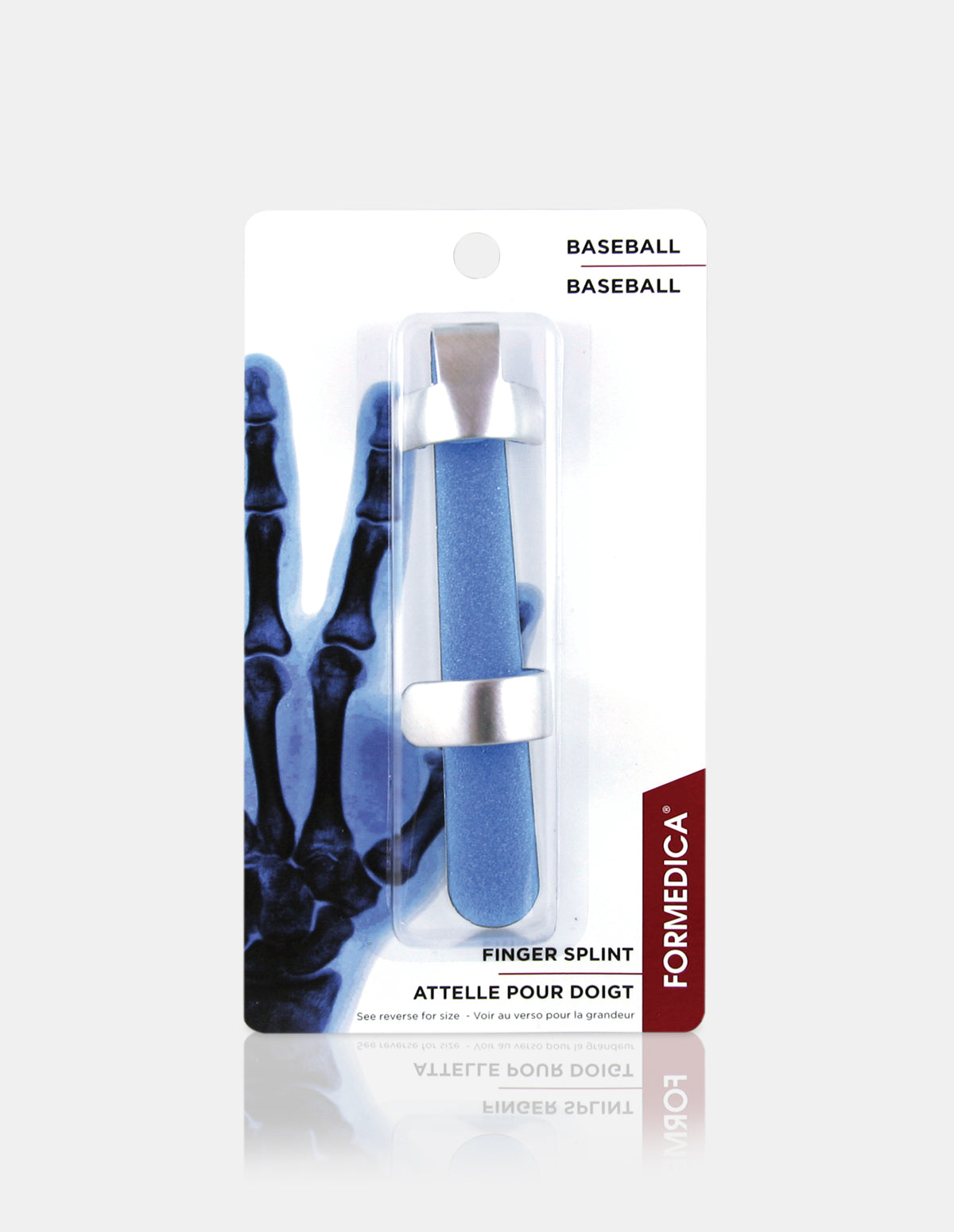 Aluminum Finger Splint - Baseball