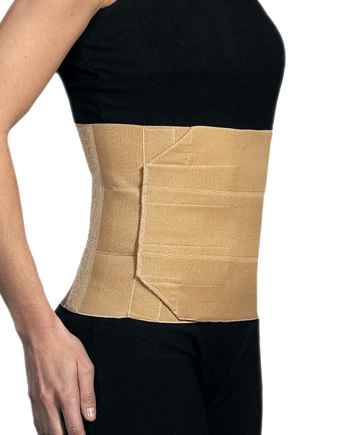 Abdominal Binder Support Bandage Back Support Belt Abdominal Belt Belly Support Height 31 cm Small Black