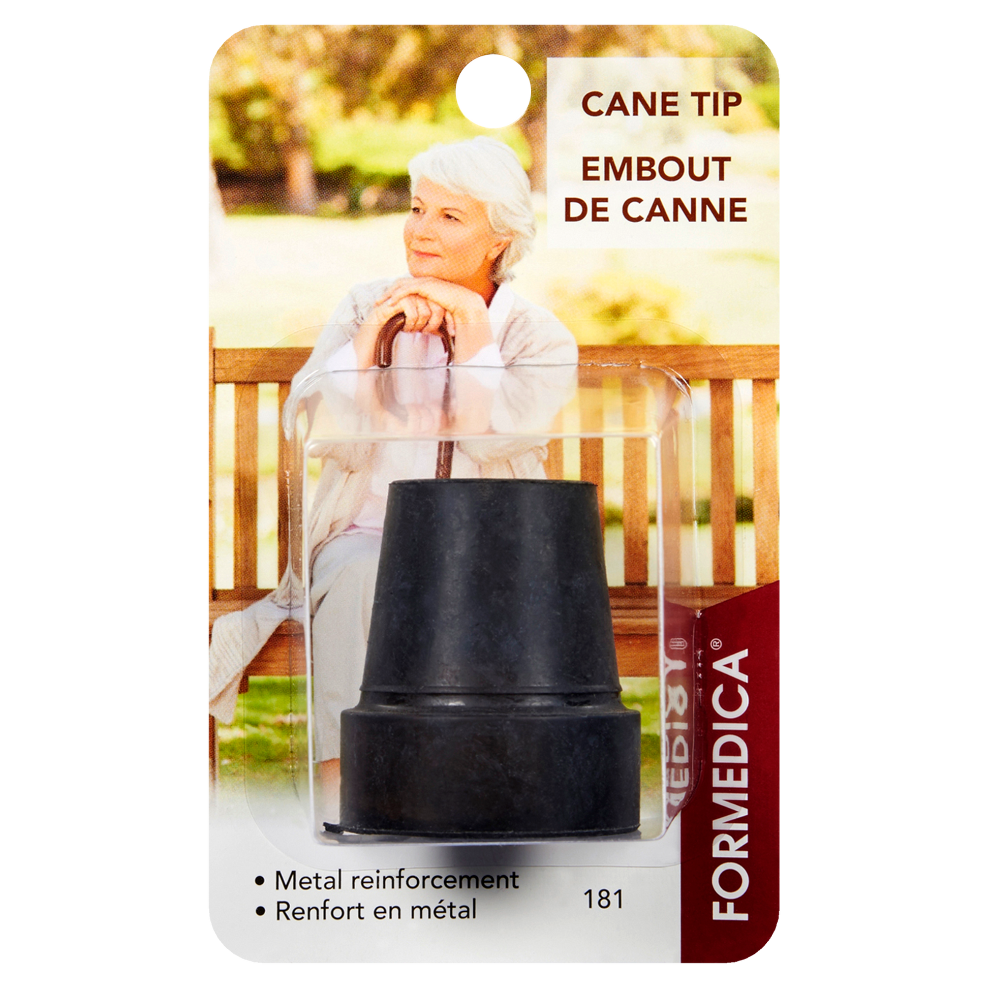 Embout de canne antidérapant – ¾" – noir | FORMEDICA