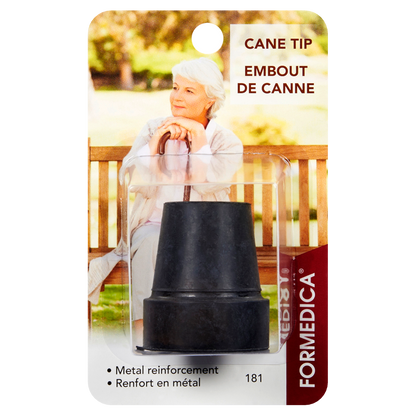 Embout de canne antidérapant – ¾" – noir | FORMEDICA