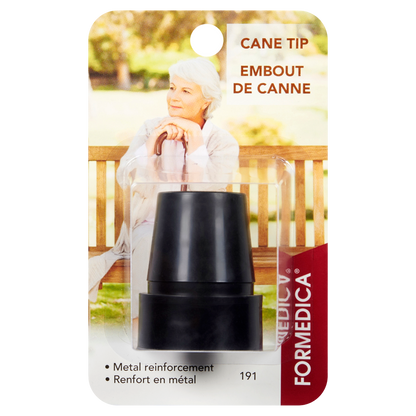 Embout de canne antidérapant – ⅞" – noir | FORMEDICA