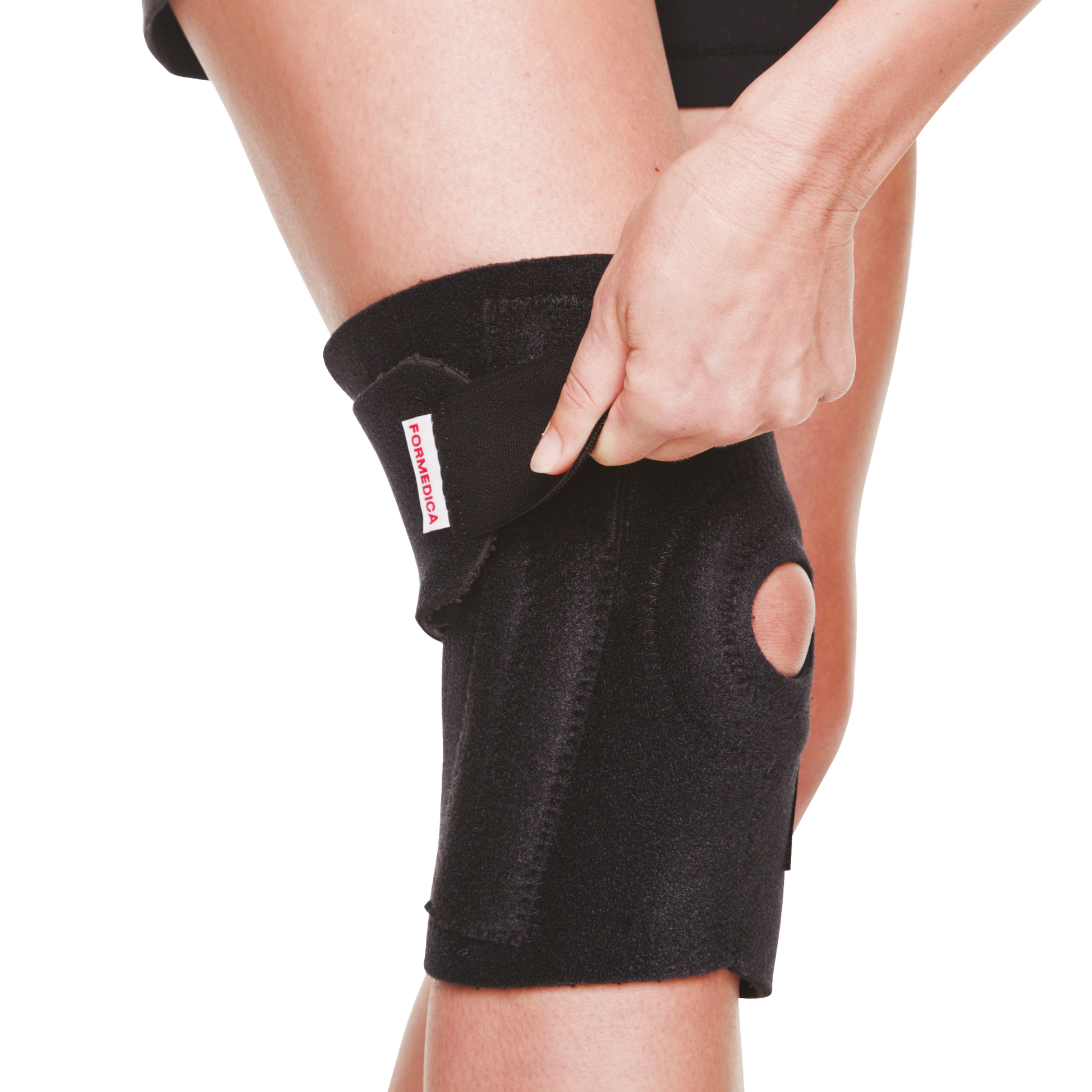 Support ajustable pour le genou – noir – G/TG | FORMEDICA