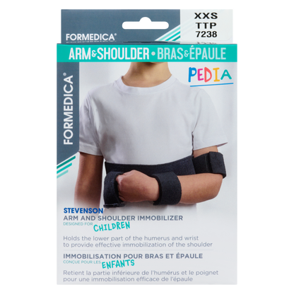 Immobilisation épaule/bras pour enfant – modèle Stevenson™ – 46–64 cm (18"–25") – TTP | PEDIA