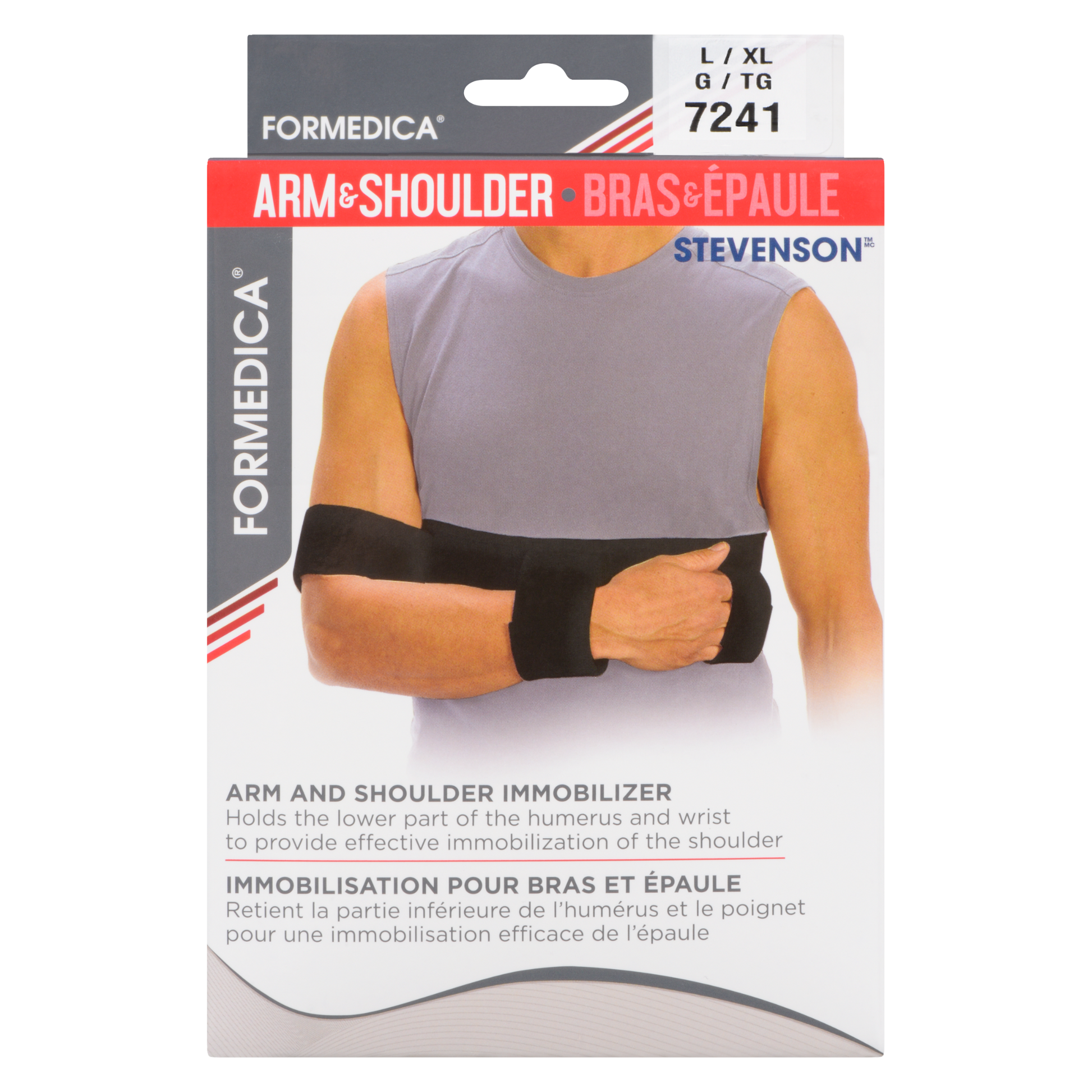 Immobilisation épaule/bras pour adulte – modèle Stevenson™ – 94–125 cm (37"–49") – G/TG | FORMEDIPRO