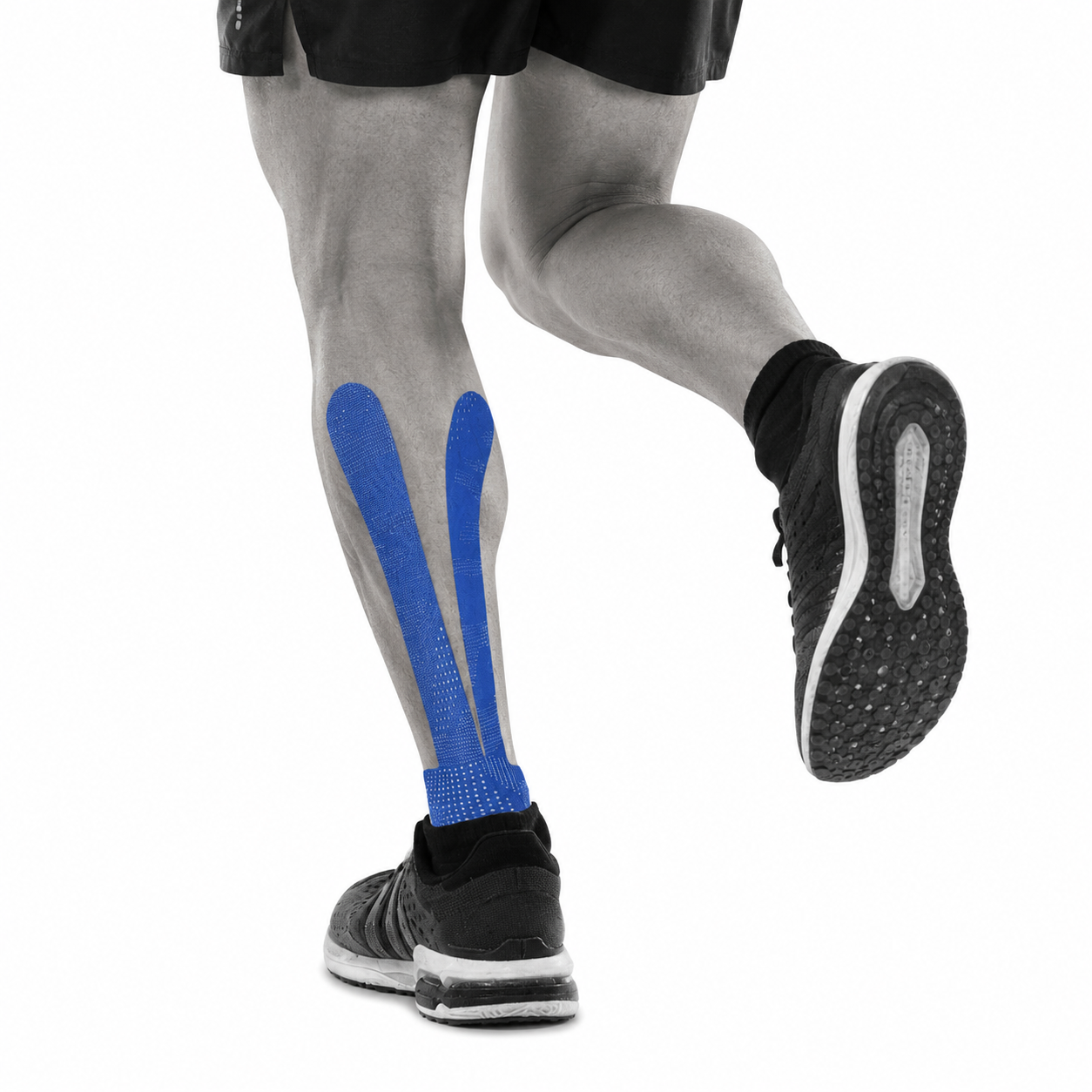Bande kinesio adhésive avec motif réfléchissant – bleue – 2″ × 16′ | FORMEDICA