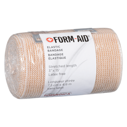 Bandage élastique non adhérent – beige – 3" × 15' | FORM-AID