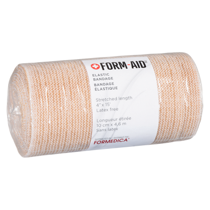 Bandage élastique non adhérent – beige – 4" × 15' | FORM-AID