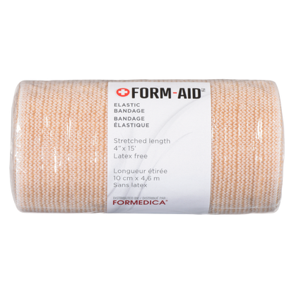 Bandage élastique non adhérent – beige – 4" × 15' | FORM-AID