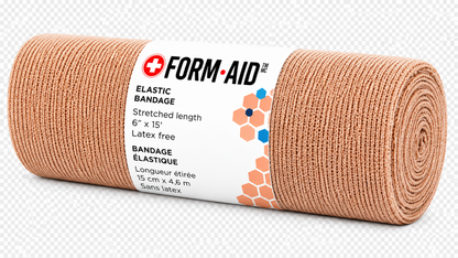 Bandage élastique non adhérent – beige – 6" × 15' | FORM-AID