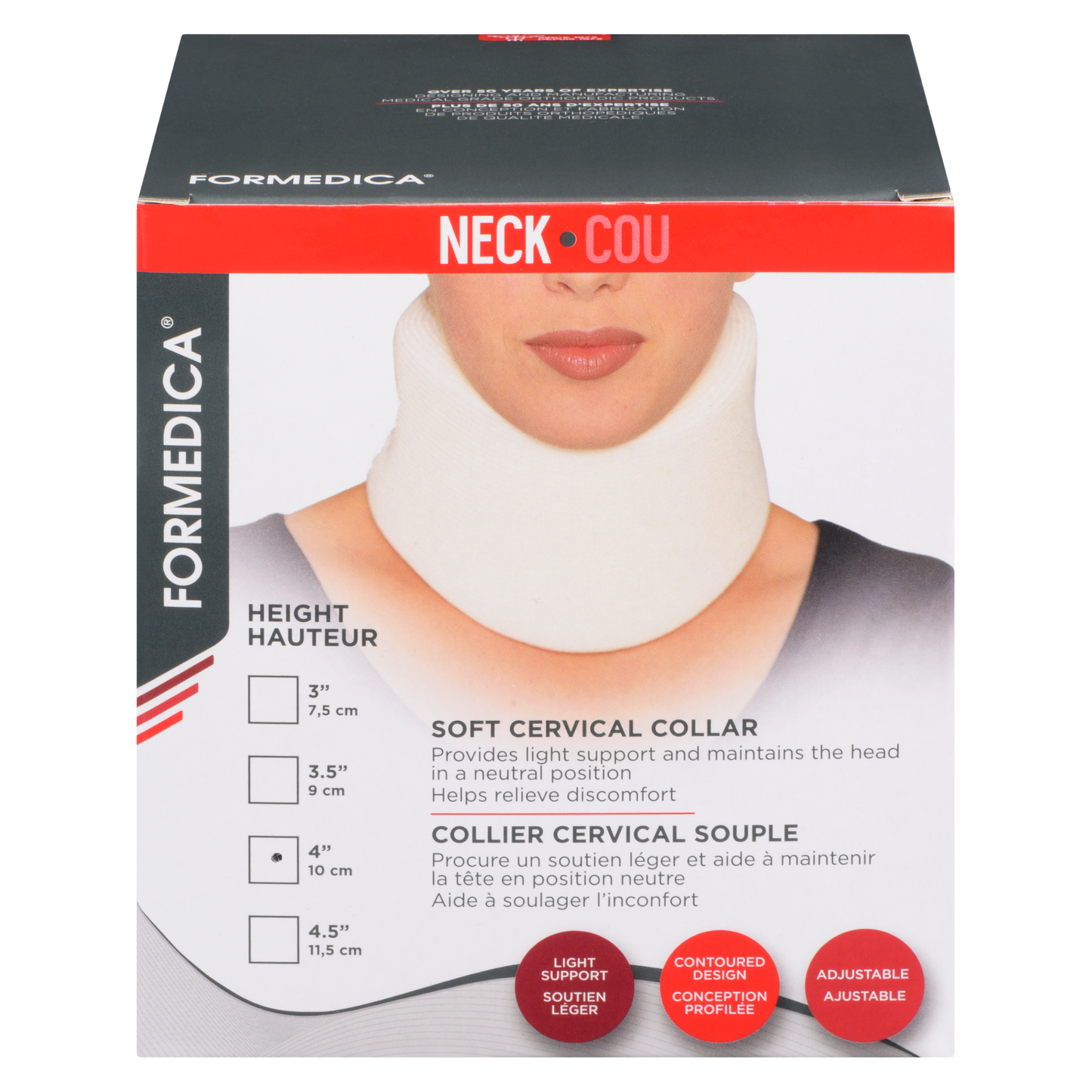 Collier cervical souple – 4" | FORMEDICA
