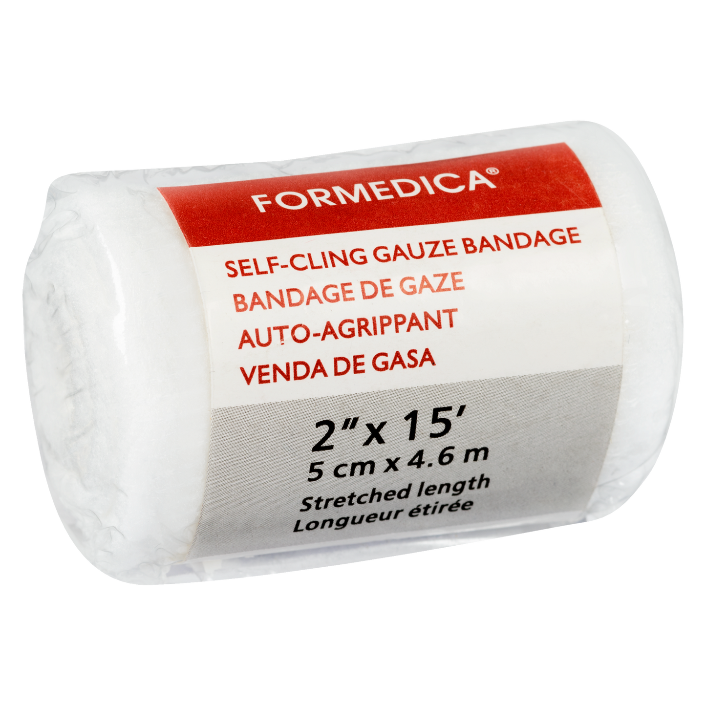 Bandage de gaze auto‑agrippant – 2" × 15' | FORM-AID