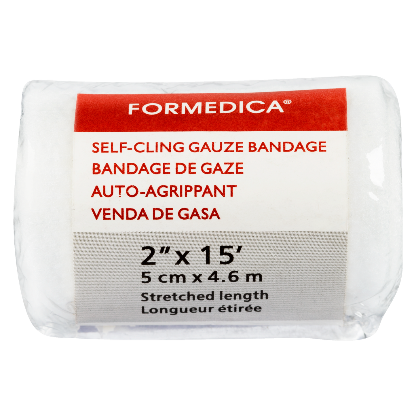 Bandage de gaze auto‑agrippant – 2" × 15' | FORM-AID