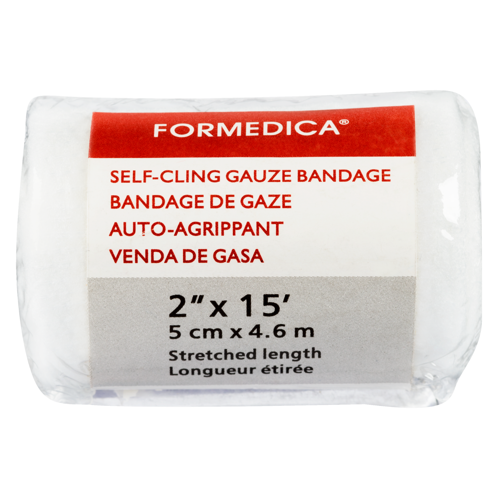 Bandage de gaze auto‑agrippant – 2" × 15' | FORM-AID
