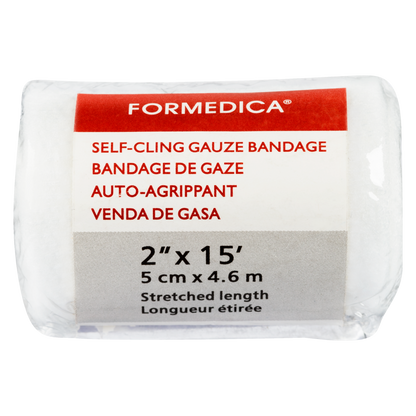 Bandage de gaze auto‑agrippant – 2" × 15' | FORM-AID