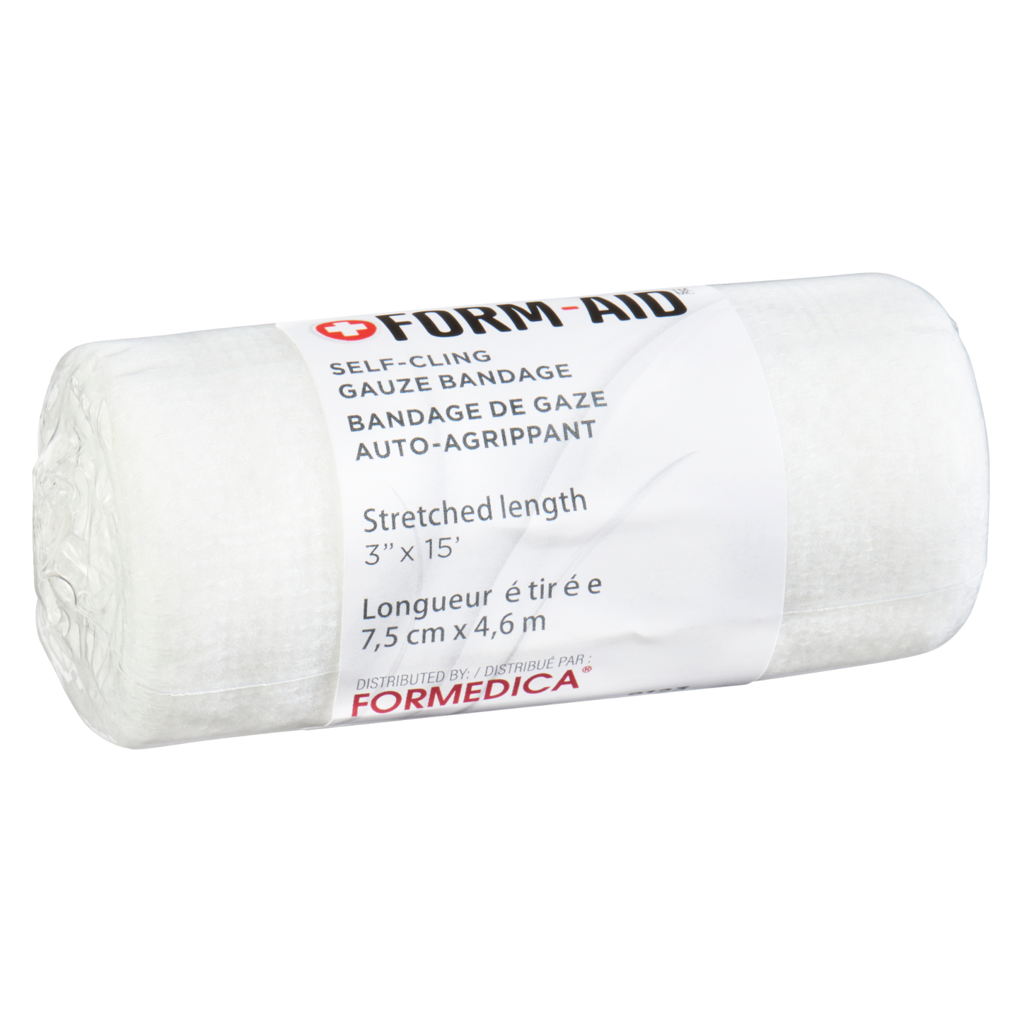Bandage de gaze auto‑agrippant – 3" × 15' | FORM-AID