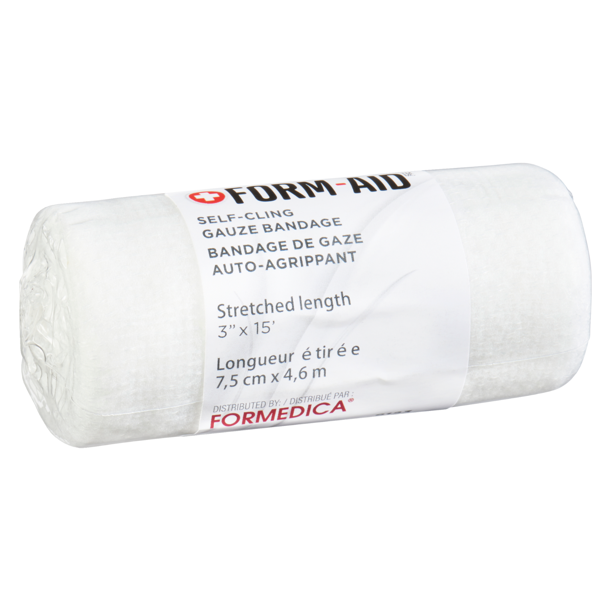 Bandage de gaze auto‑agrippant – 3" × 15' | FORM-AID