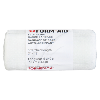 Bandage de gaze auto‑agrippant – 3" × 15' | FORM-AID