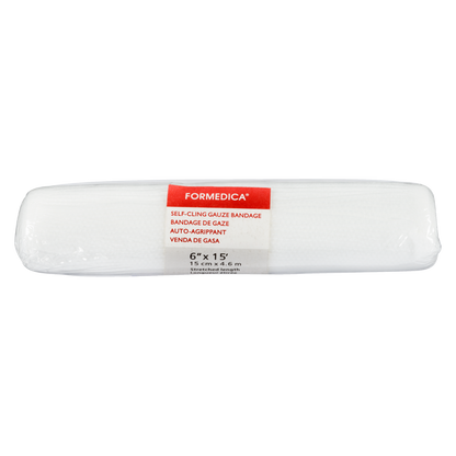 Bandage de gaze auto‑agrippant – 6" × 15' | FORM-AID