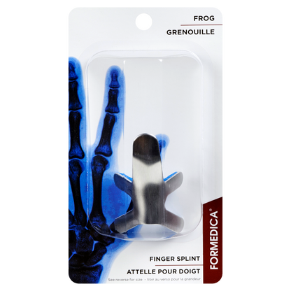 Attelle pour doigt en aluminium – modèle grenouille – 5,7 cm – P | FORMEDIPRO