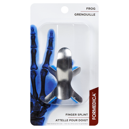 Attelle pour doigt en aluminium – modèle grenouille – 7,3 cm – M | FORMEDIPRO
