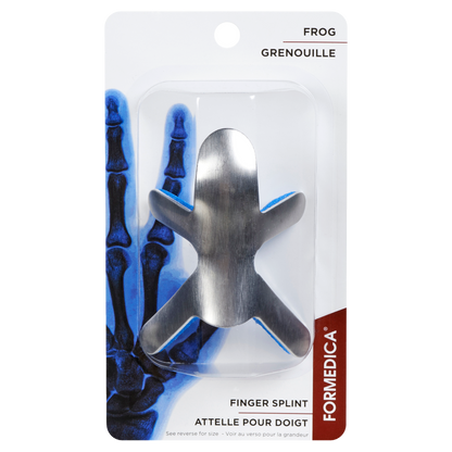 Attelle pour doigt en aluminium – modèle grenouille – 8,3 cm – G | FORMEDIPRO