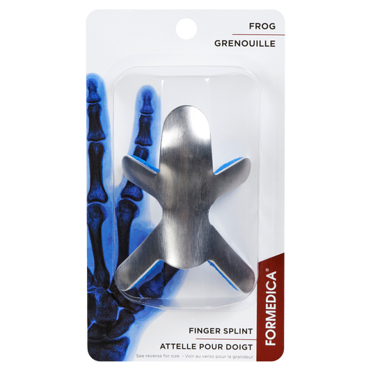 Attelle pour doigt en aluminium – modèle grenouille – 8,3 cm – G | FORMEDIPRO
