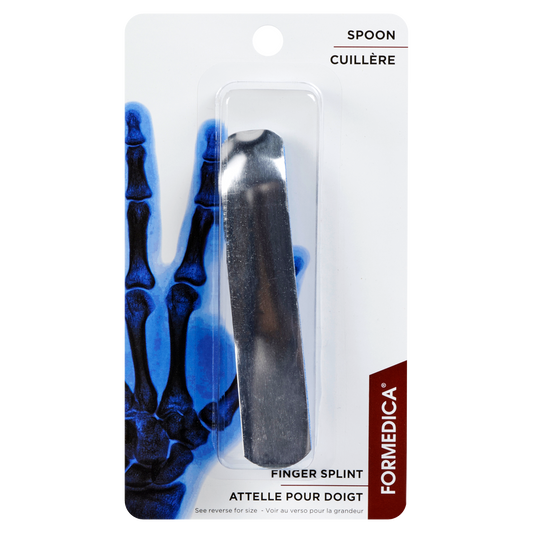 Attelle pour doigt en aluminium – modèle cuillère – 11,3 cm – G | FORMEDIPRO