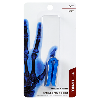 Attelle pour doigt en aluminium – modèle COT – 5,7 cm – P | FORMEDIPRO