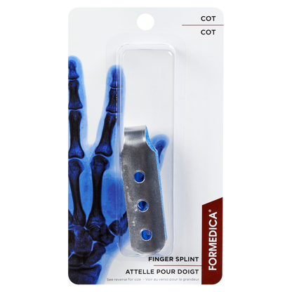 Attelle pour doigt en aluminium – modèle COT – 7,7 cm – M | FORMEDIPRO