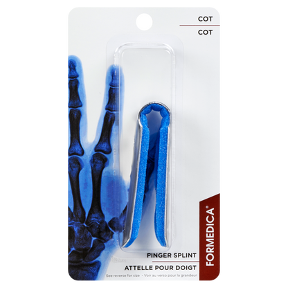 Attelle pour doigt en aluminium – modèle COT – 9,6 cm – G | FORMEDIPRO