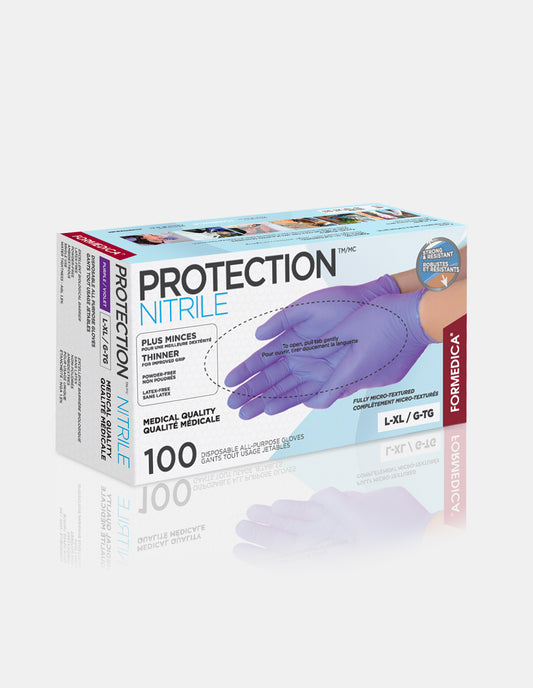 Gants Protection™ - Nitrile mauve